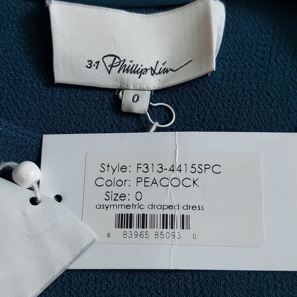 NWT 3.1 Phillip Lim Asymmetric Draped Dress - Picture 7 of 16